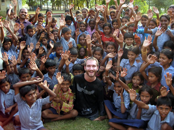 Nick with Kids in India